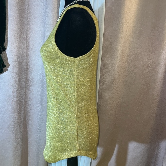 Vintage Authentic A.K.A. Los Angeles Size M Gold Tank - Picture 4 of 13